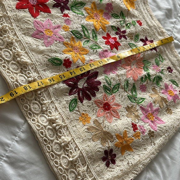 Anthropologie Maeve Embroidered Lace Skirt - Picture 7 of 8